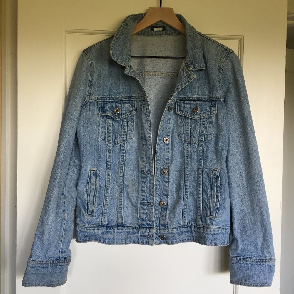 90s vintage J.Crew Jean Jacket Large